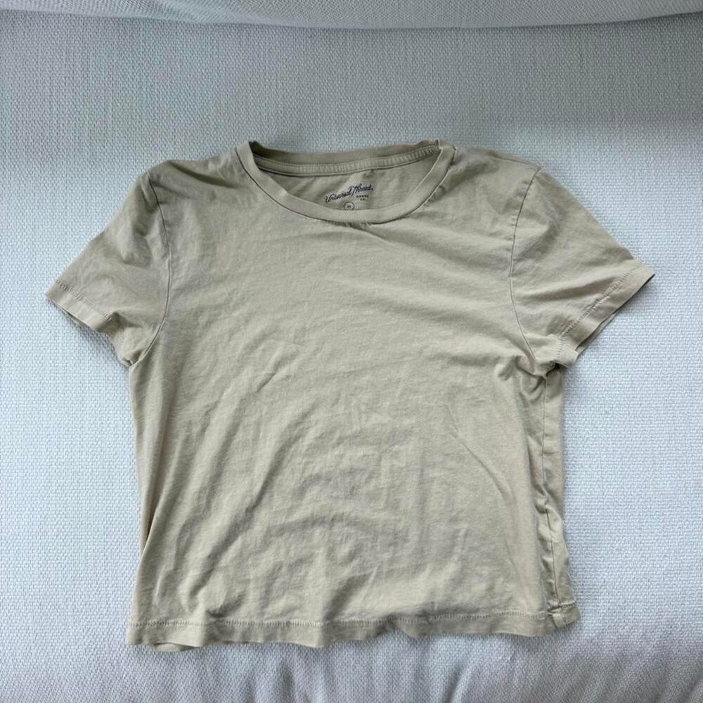 Universal thread beige cropped baby